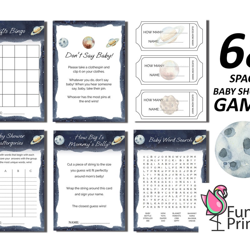 Space Theme Baby Shower - Etsy