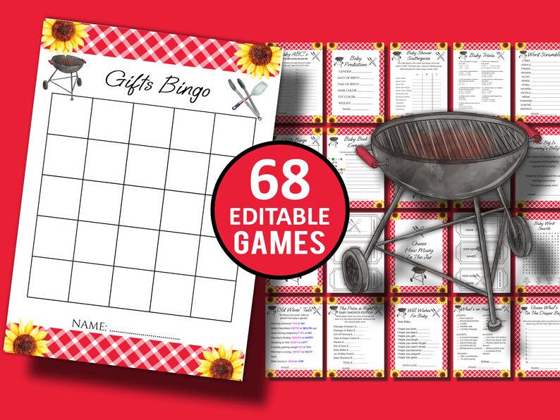 68 Babyq Baby Shower Games, BBQ Baby Shower, BBQ Themed Baby Shower