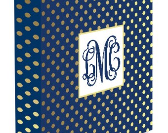 monogrammed binder etsy