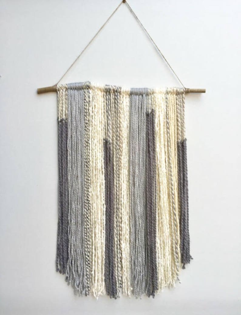 Bohemian Yarn Tapestry. Yarn Wall Hanging. Boho Decor. Yarn Etsy