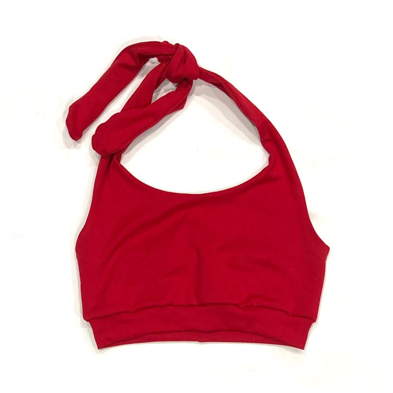 Kids Red Cropped Halter Top, Choose Your Color Halter Top, Crop Top