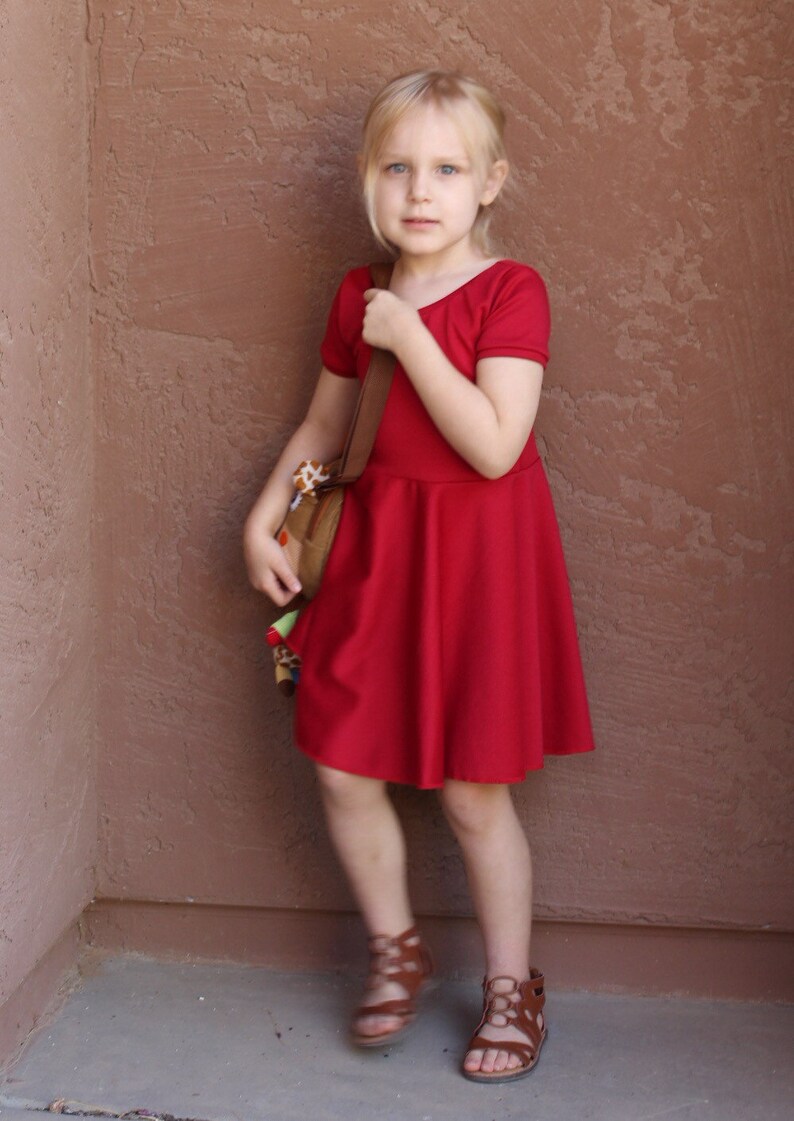 Red Spin Dress Red Twirl Dress Baby Dress Toddler Dress Etsy