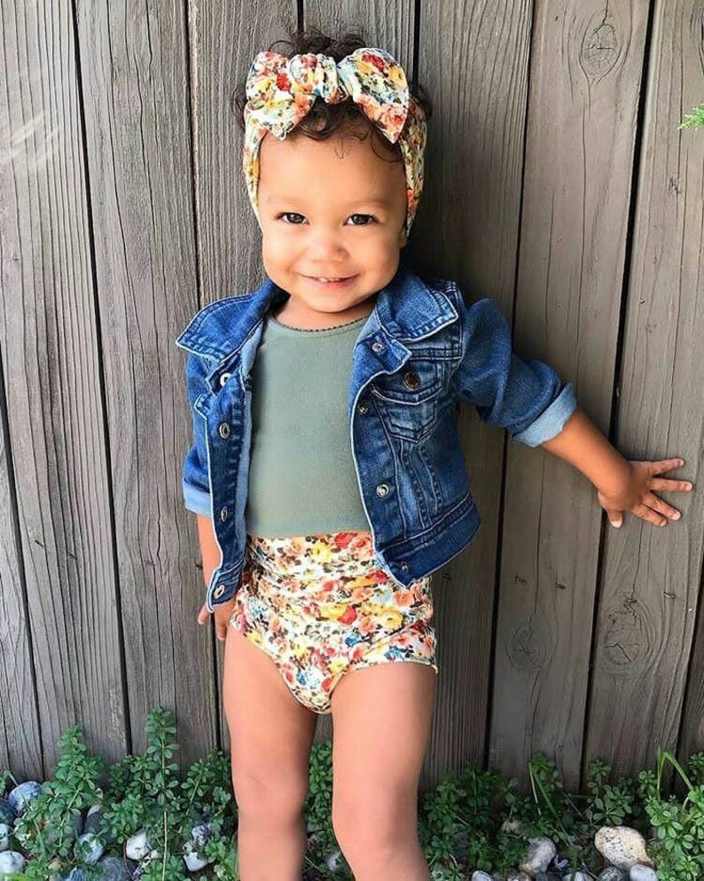 Romantic Floral High Waisted Bummies Newborn Bummies Baby Etsy