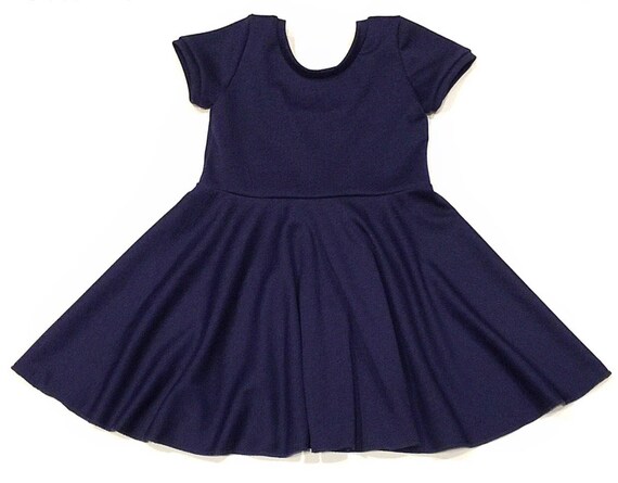 Navy Blue Twirl Dress Baby Dress Toddler Dress Girls Dress | Etsy