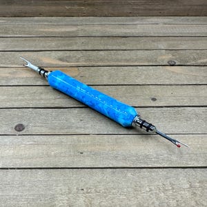 Baby Blue and White Double Ended Seam Ripper, Ergonomic Quilting and Sewing Gift, Seamstress, Handcrafted, Large and Small Seam Ripper