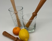 Muddles, Hardwood bar tending tools, handmade, Barware, modern shape, cocktail tools, meant for crushing fruit and mint, up your game