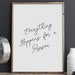 Everything Happens for A Reason Print Motivational Poster - Etsy