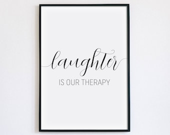 PRINTABLE Motivational LAUGHTER Poster Wall Decor Home Art