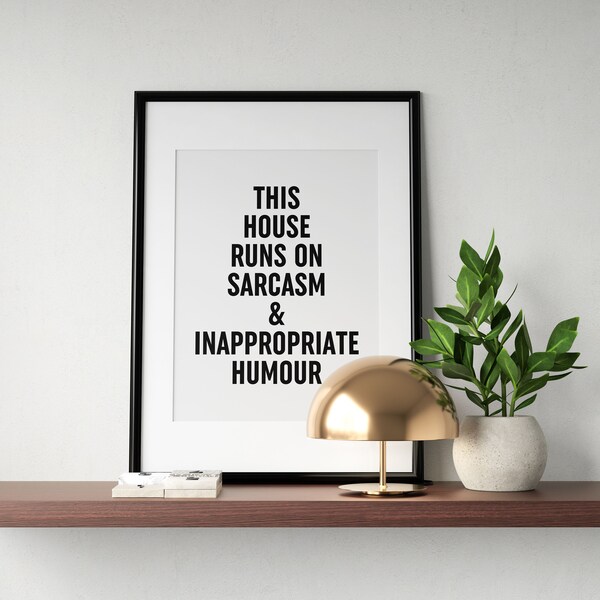 Funny House Posters - Etsy UK