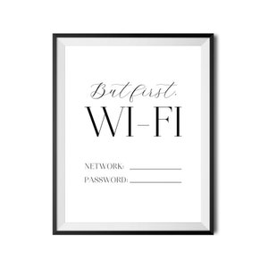 But First Wifi Printable Art, Printable Wifi Password Sign, Wifi Code ...