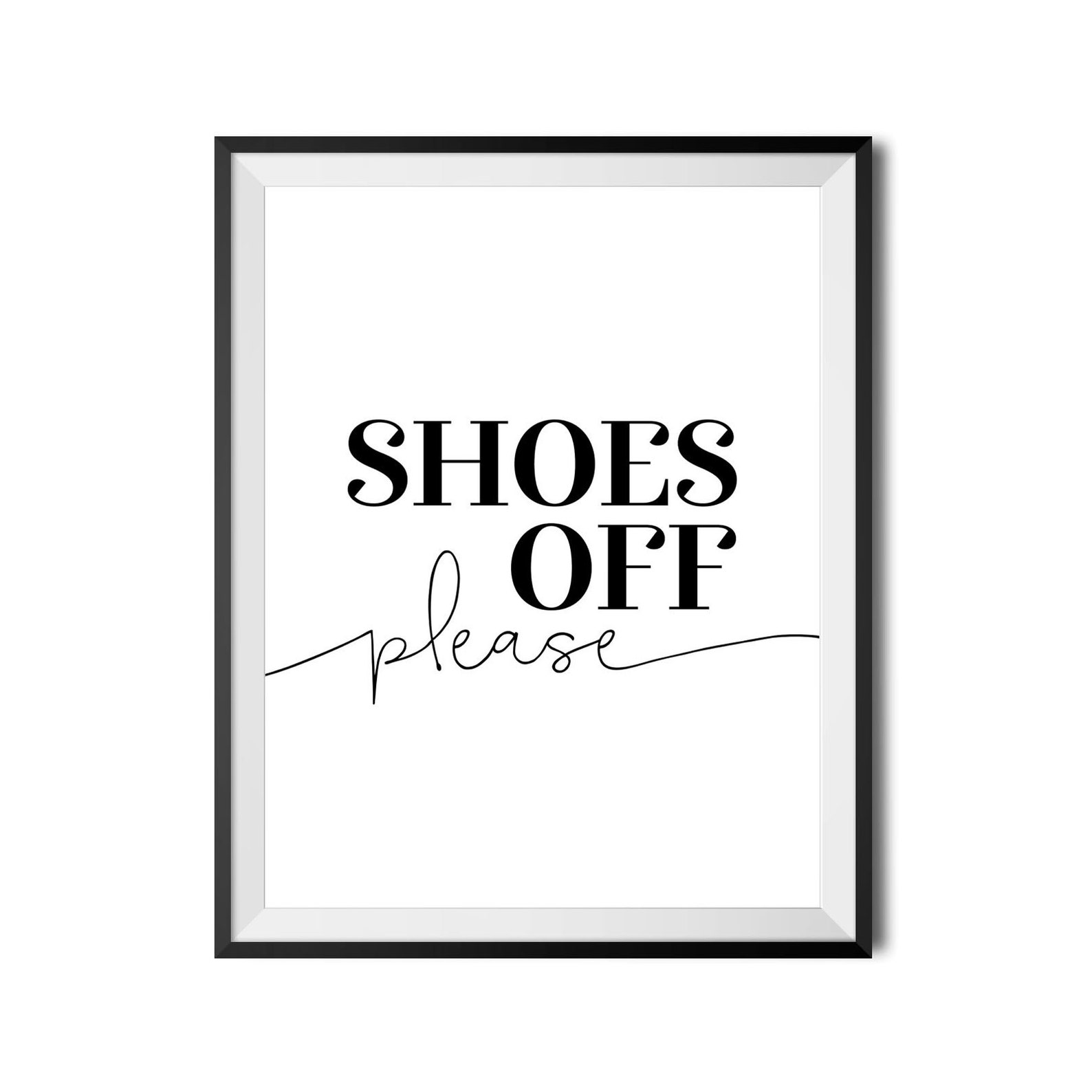 Shoes Off Please Printable