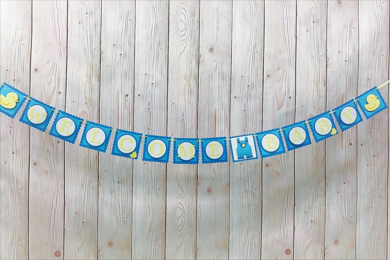 Baby Duck BannerRubber Duck BannerRubber Duck Baby ShowerBaby Shower Banner