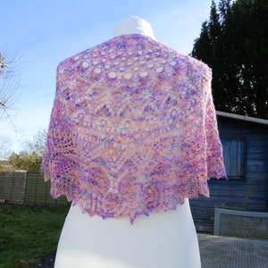 Highland Thistle Shawl in Hand Dyed Yarn