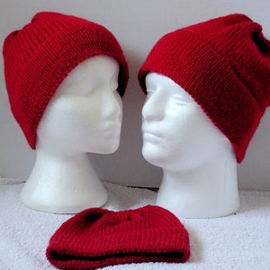 Chunky Red Beanies for everyone