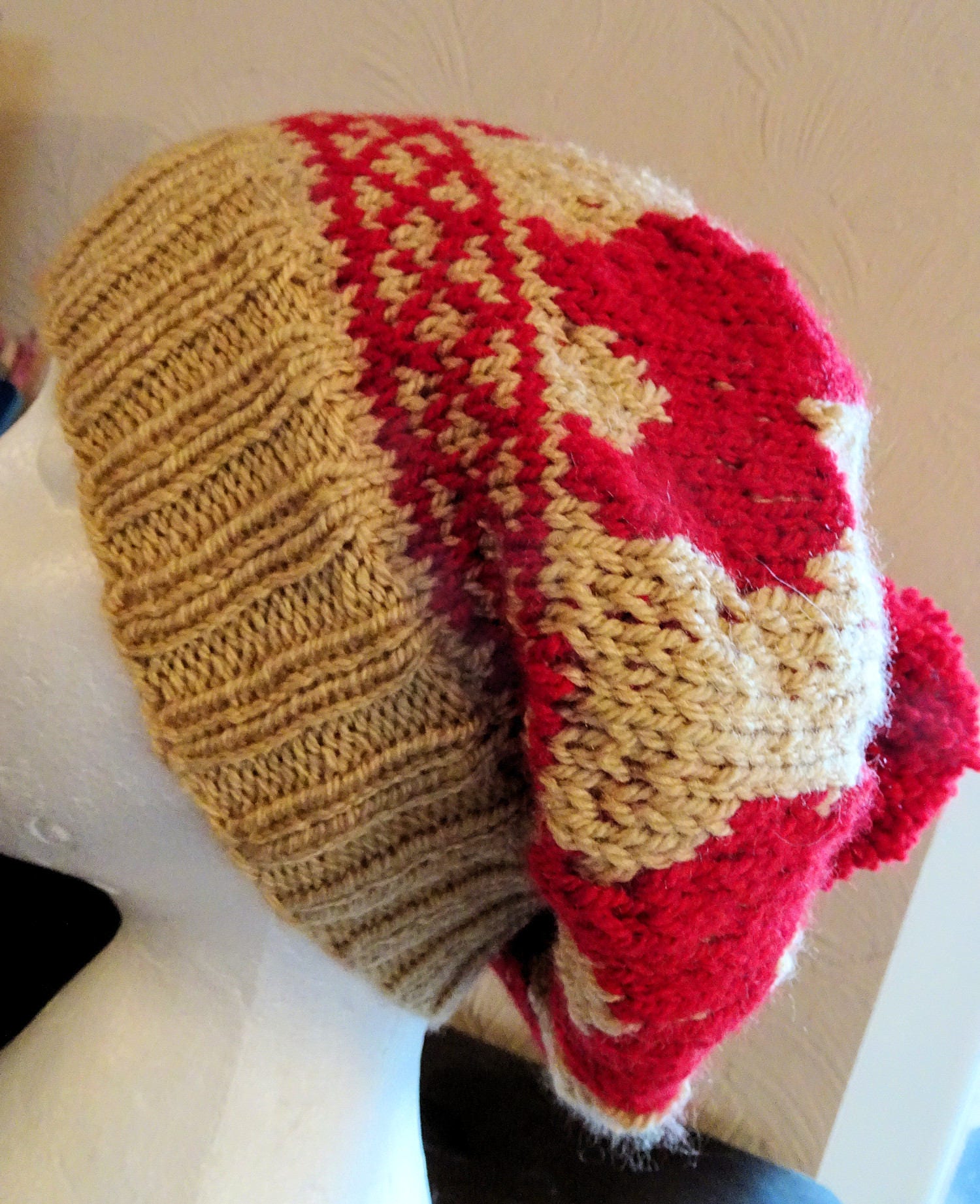 Slouchy Beanie Chow Chow Bobble Hat