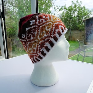 Colourful Handknitted Fairisle Hats
