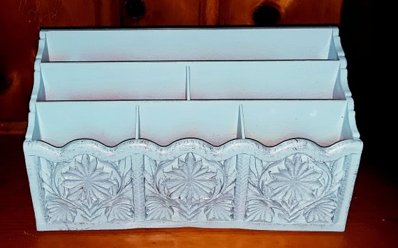 Desk Organizer Upcycled College Dorm Decor Mail Storage Etsy