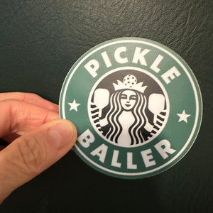 Pickleball Sticker ~ pickleball gift ~ pickleball birthday ~ Pickleball Gift for her ~ Pickleball water bottle sticker