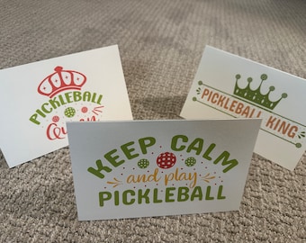 Pickleball Birthday Card: Watercolor Design for Pickleball Lovers
