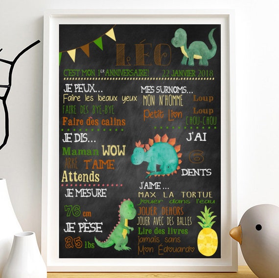 Poster Birthday Dinosaurs Etsy Poster Birthday Dinosaurs Etsy