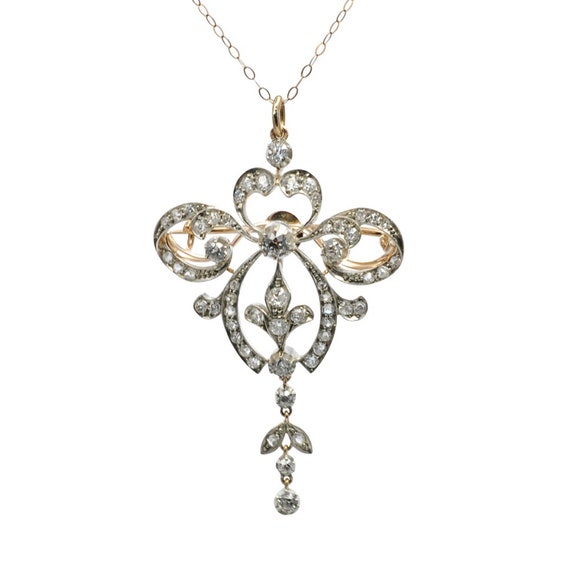 Belle Epoque Diamond Gold Pendant