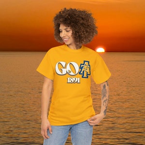 NC A&T G.O.A.T. Unisex Heavy Cotton Tee