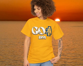 NC A&T G.O.A.T. Unisex Heavy Cotton Tee