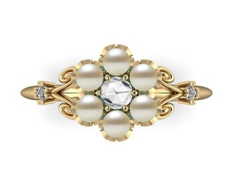 Daphne Bridgerton Ethereal Pearl Ring Etsy Norway