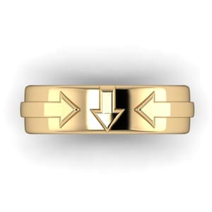 ARROWS | Arrow Wedding Band | Anime Inspired Wedding Ring | Male Engagement | Your Choice of Metals