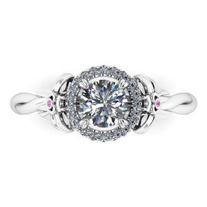 FULL SERENITY MOON : Anime Inspired Engagement Ring | Diamond or Moissanite Engagement Ring | Promise Ring | Moon Ring | Magical Girl Ring