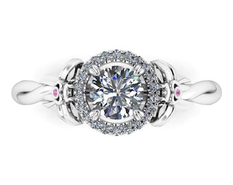 FULL SERENITY MOON : Anime Inspired Engagement Ring | Diamond or Moissanite Engagement Ring | Promise Ring | Moon Ring | Magical Girl Ring