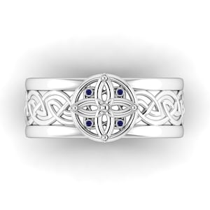 MARA: Video Game Inspired Mens Wide Wedding Ring | Male Engagement | Unisex Ring | Wedding Band | Promise Ring | Engagement Ring