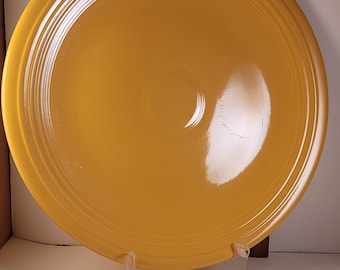 Vintage Genuine Fiesta 14" Chop Plate Yellow Retired 1972