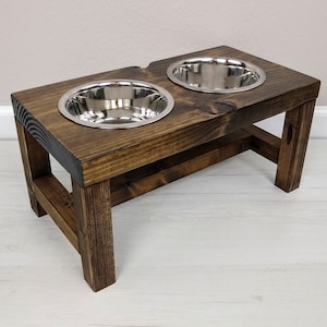 Dog Bowl Stand - Medium - The Original Farmhouse Dog Feeder - Elevated Dog Bowl - Dog Bowl - Raised Dog Bowl - Personalized Dog Bowl - Dog
