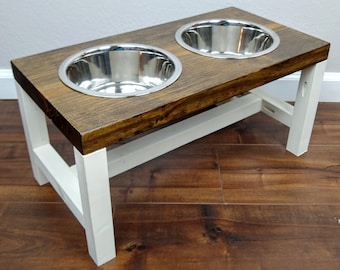 Dog Bowl Stand Large the Original Farmhouse Dog Feeder Elevated Dog Bowl  Dog Bowl Raised Dog Bowl Personalized Dog Bowl Dog 