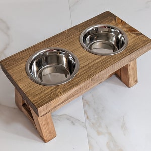 Dog Bowl Stand - Small - The Modern Farmhouse Dog Feeder - Elevated Dog Bowl - Dog Bowl - Raised Dog Bowl - Personalized Dog Bowl - Dog
