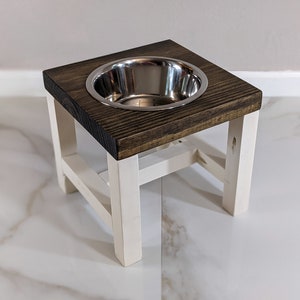 Dog Bowl Stand - Large Dog Bowl Stand - Farmhouse Style - Rustic Dog Bowl Stand - Raised Dog Bowl - Elevated Dog Bowl - Raised Dog Feeder