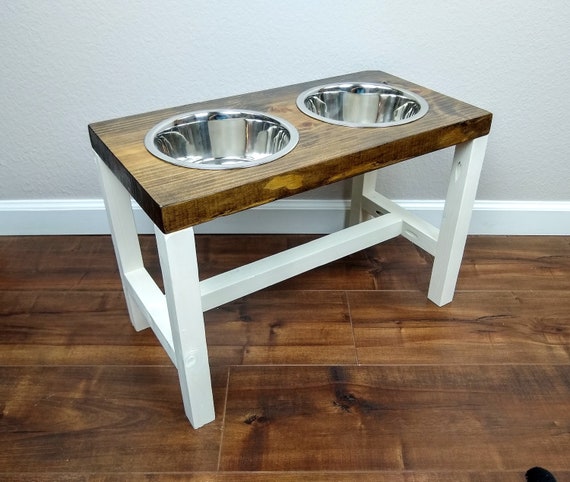 Dog Bowl Stand Large/tall Dog Bowl Stand Farmhouse Style Rustic Dog Bowl  Stand Raised Dog Bowl Elevated Dog Bowl-raised Dog Feeder 