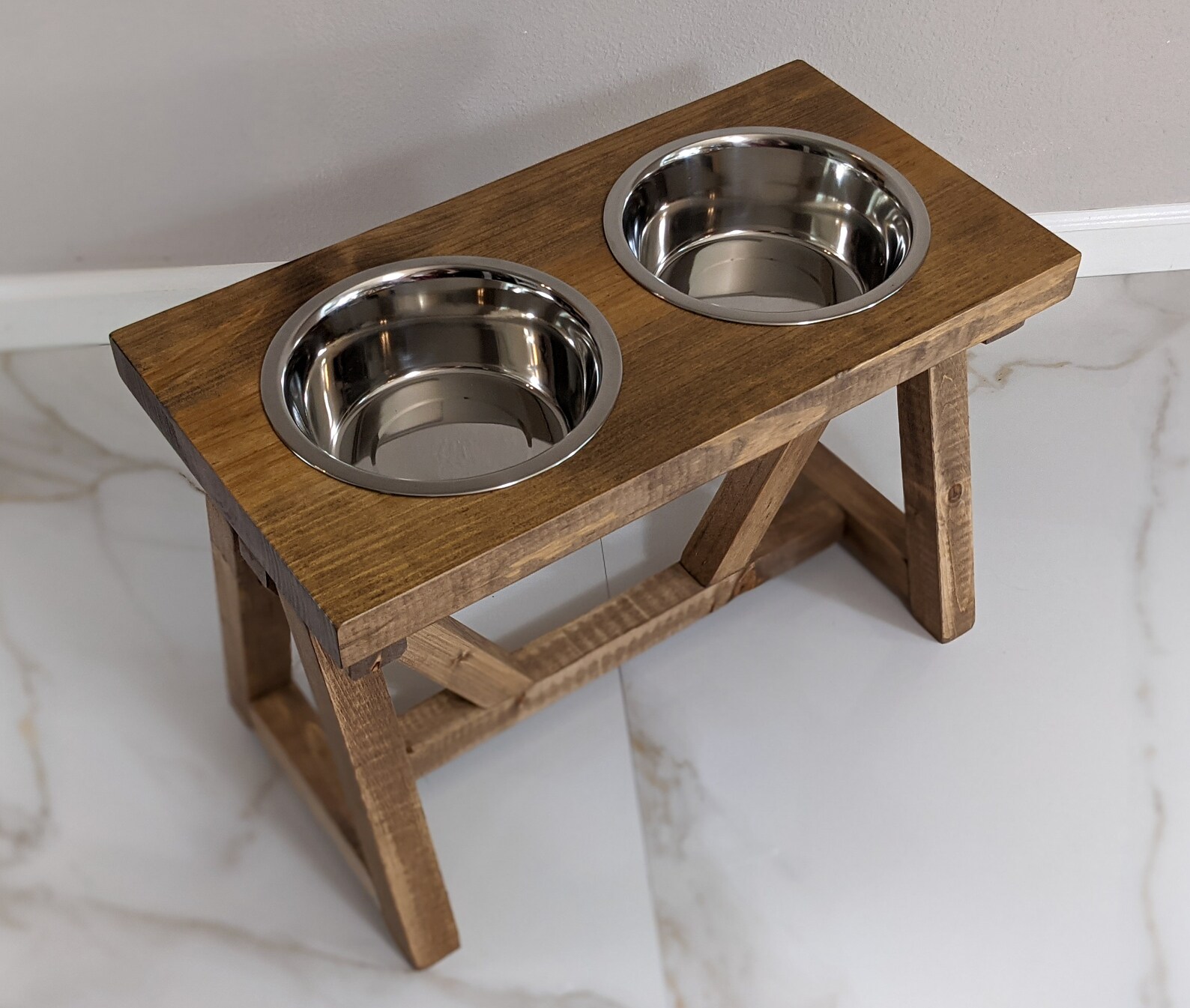 Dog Bowl Stand Large/tall the Modern Farmhouse Dog Feeder Etsy Canada