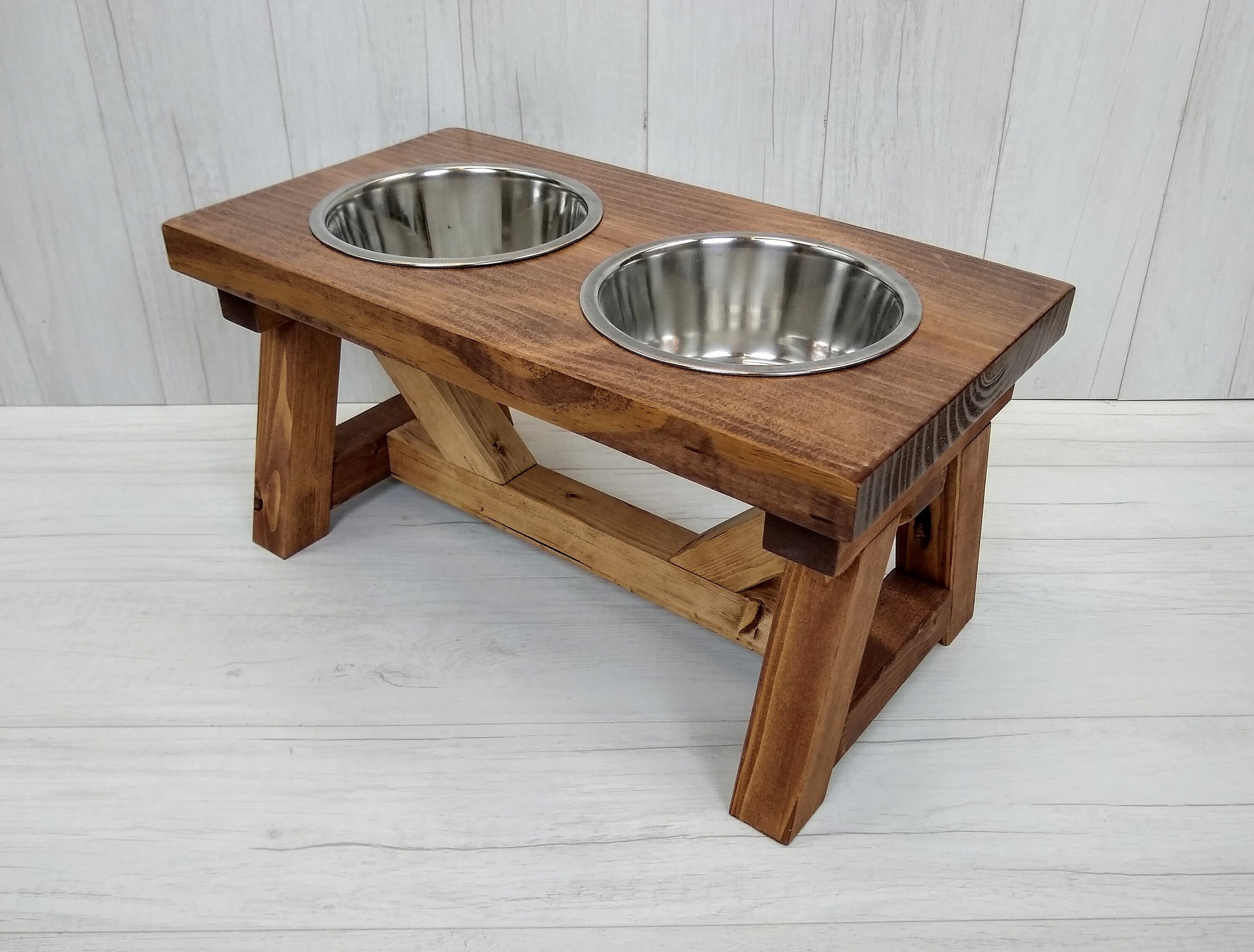 DIY Modern Elevated Dog Bowl Stand - Handmade Weekly