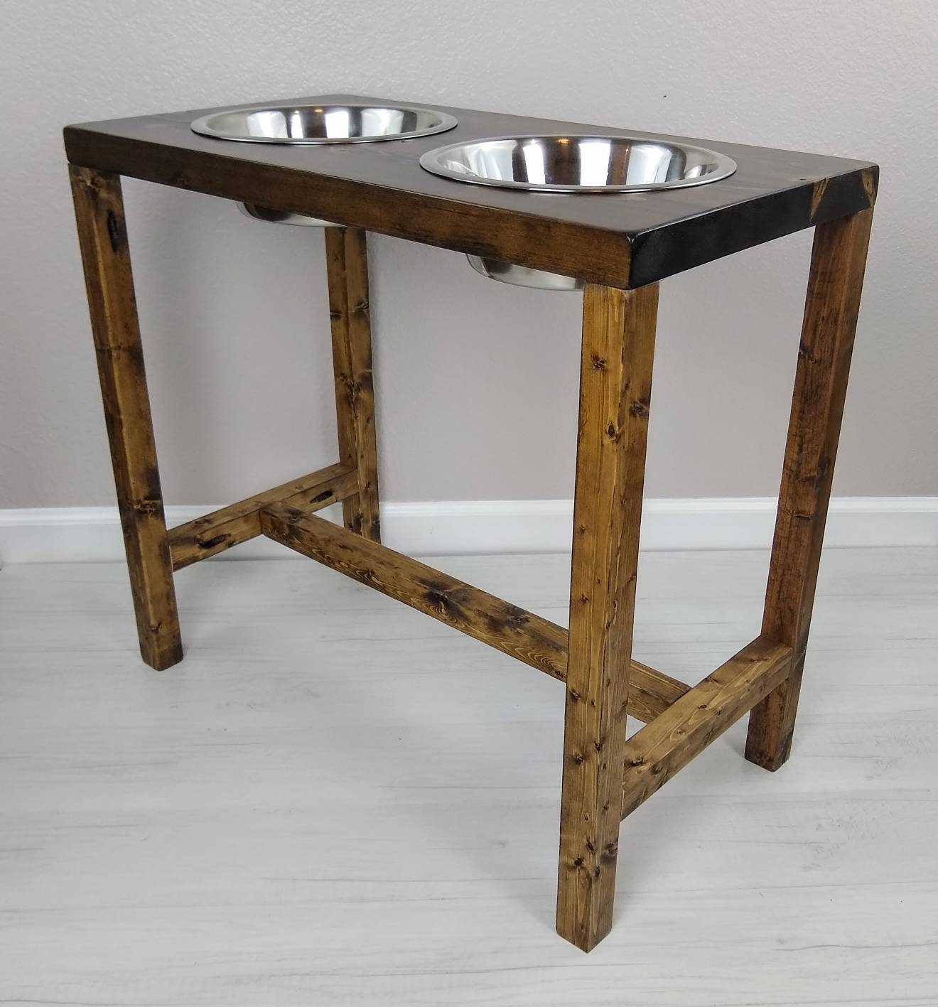 XL Dog Bowl Feeder Great Dane Dog Feeder Farmhouse Style Etsy