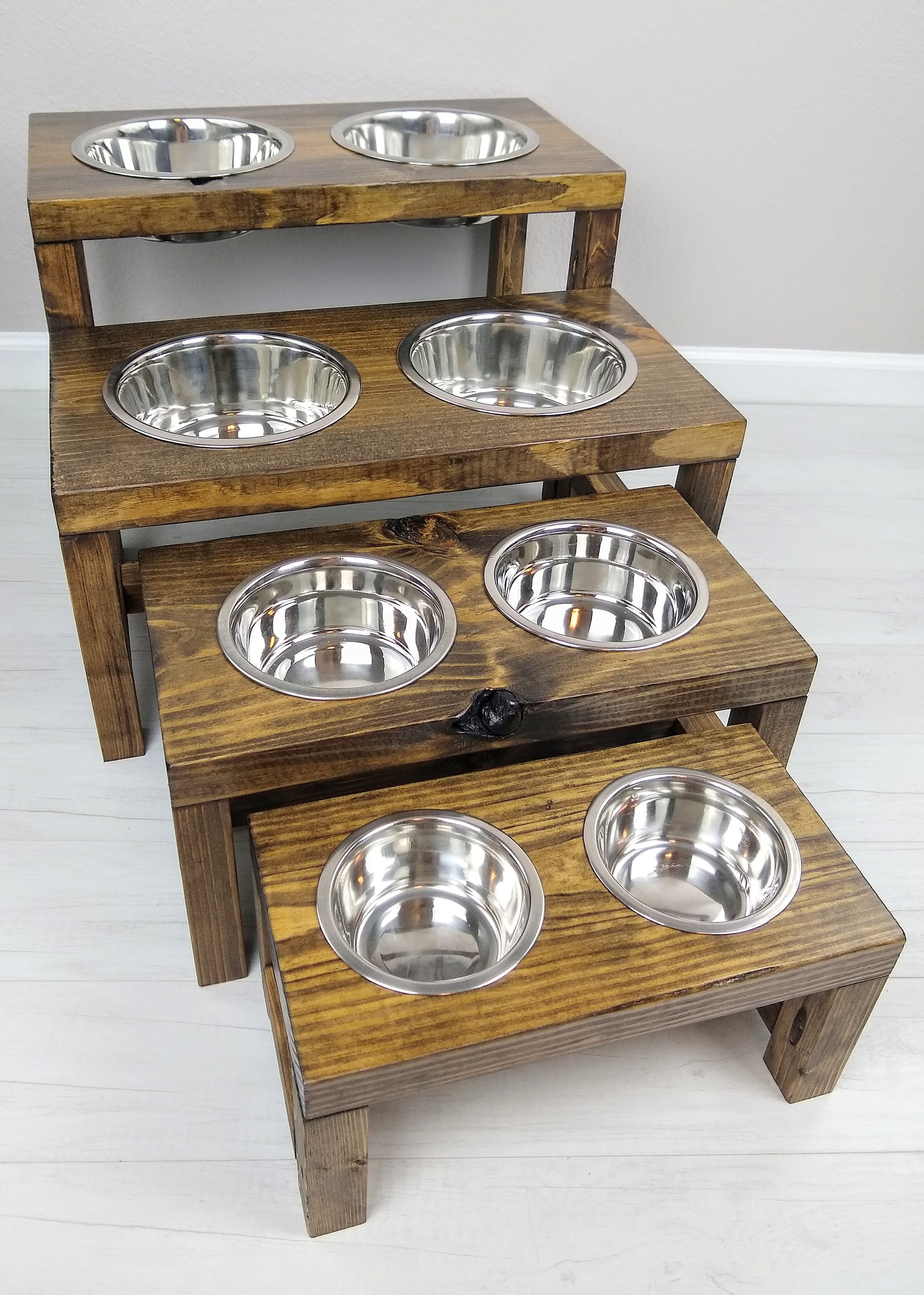 Elevated Dog Feeder and Storage Box dog bowl stands raised pet feeder –  Country Barn Babe