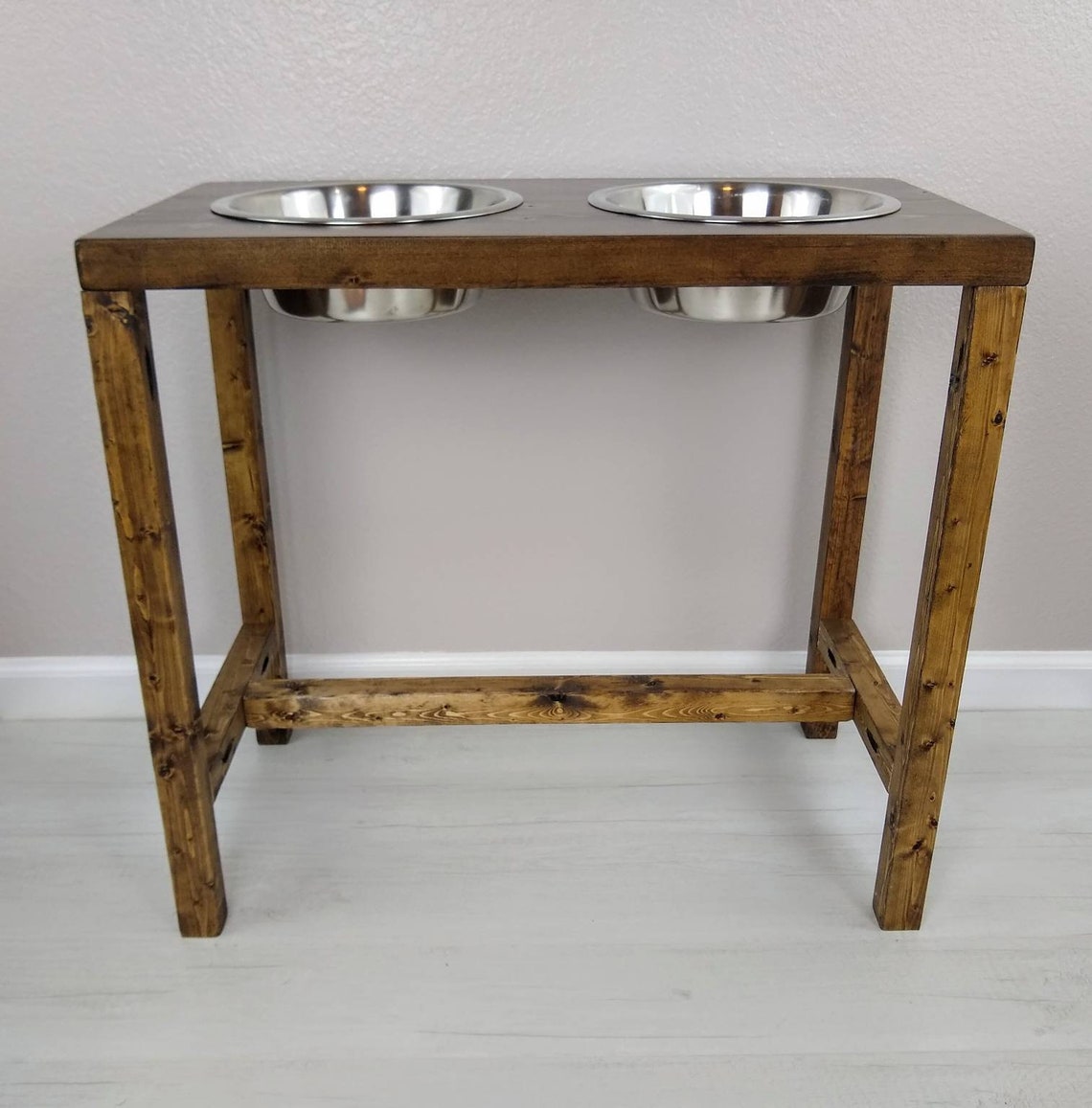 XL Dog Bowl Feeder Great Dane Dog Feeder Farmhouse Style Etsy