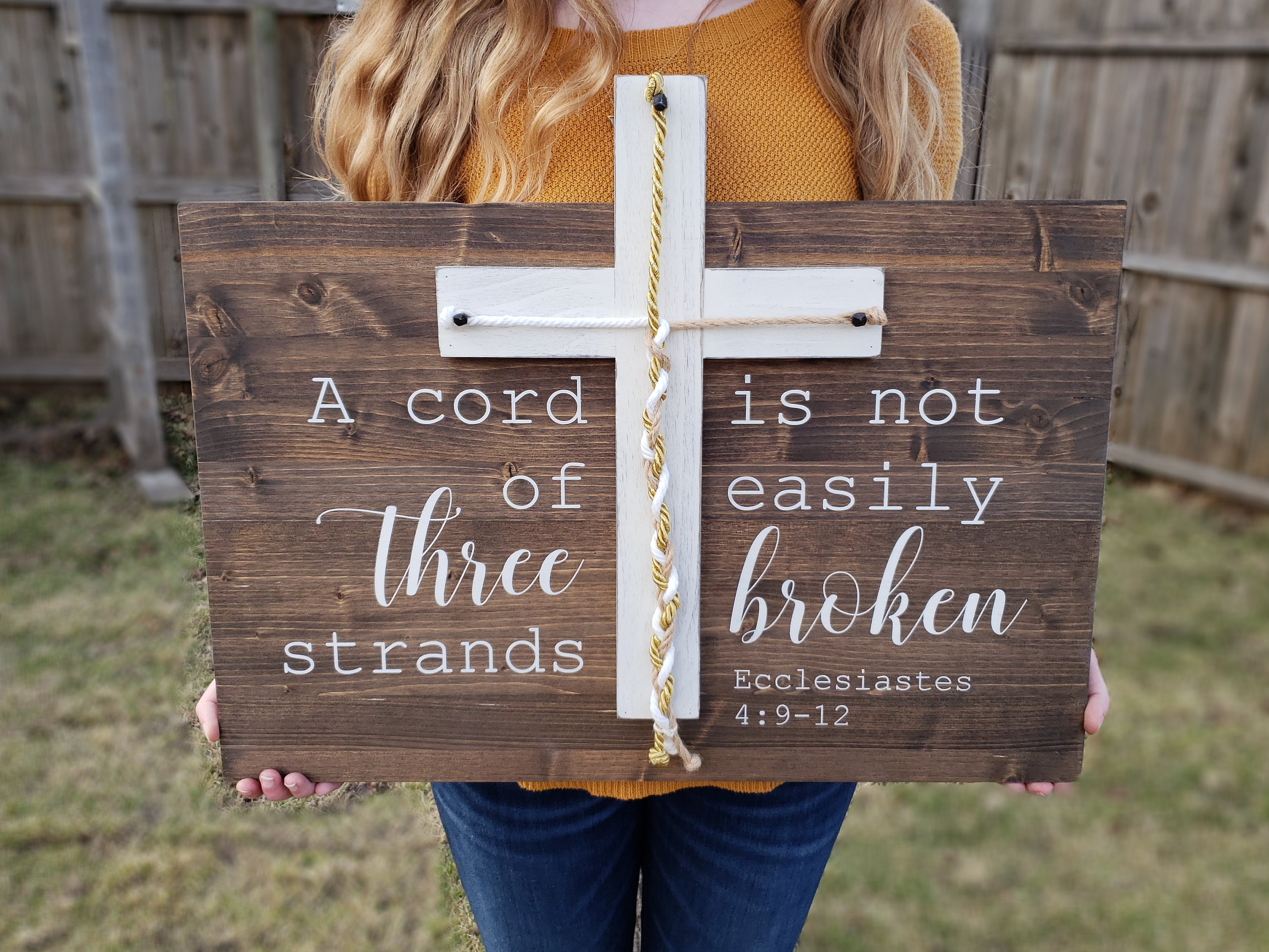 Unity Cords Sign Unity Ceremony, A Cord of Three Strands Sign, A Cord of 3 Strands, Ecc ...