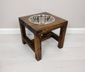 Dog Bowl Stand - Large Dog Bowl Stand - Farmhouse Style - Rustic Dog Bowl Stand - Raised Dog Bowl - Elevated Dog Bowl - Raised Dog Feeder