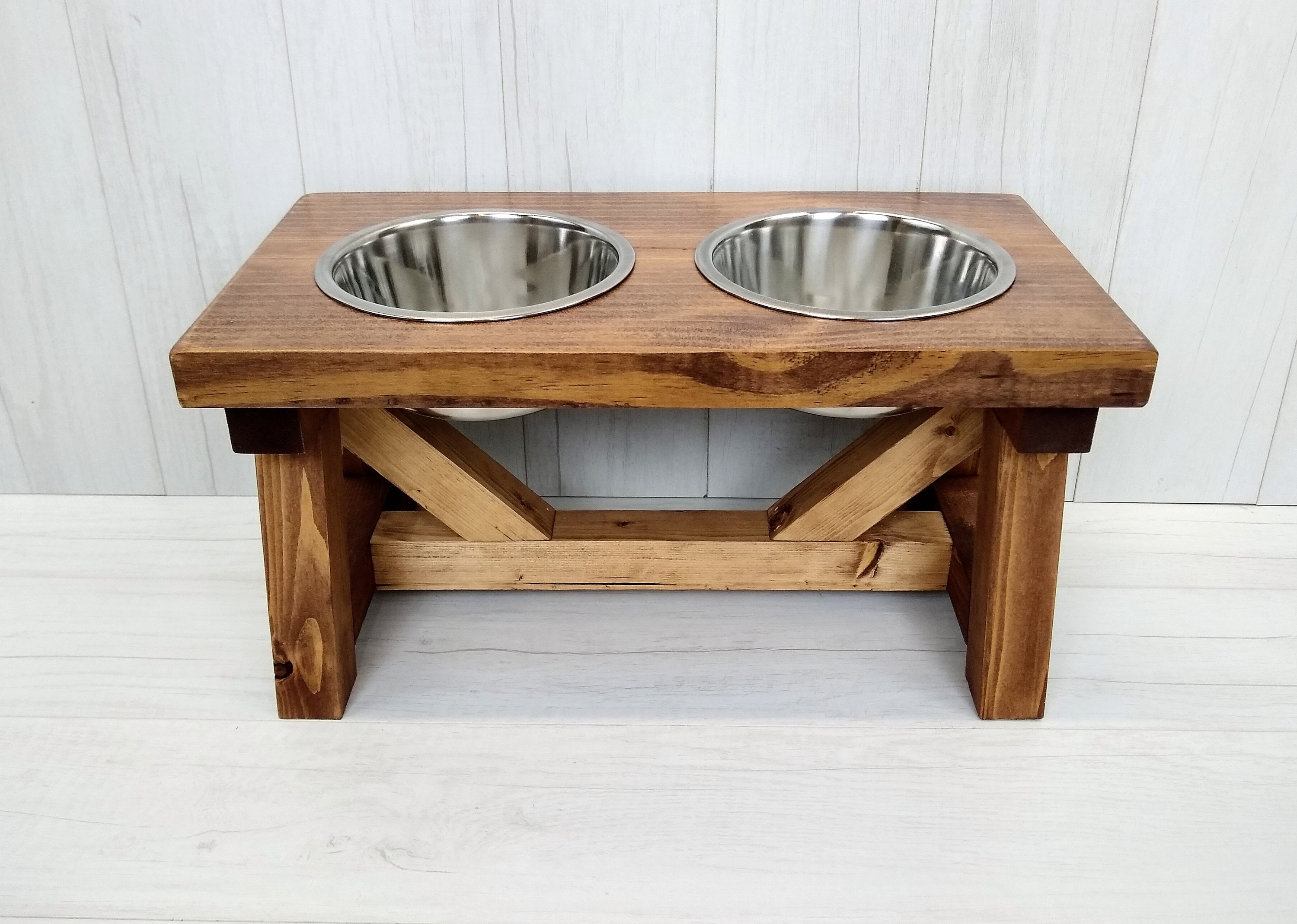 diy modern pet bowl stand – almost makes perfect