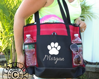 Personalized Veterinary Bag with Name, Veterinary Tote Bag, Doctor Bag, Heavy tote bag  zippered, Heavy canvas Carryall, Veterinary Bag