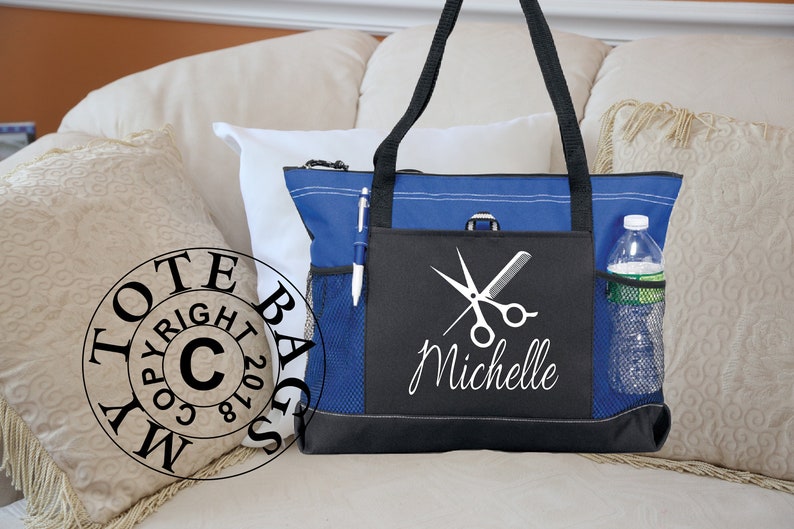 Personalized Hair Stylist Bag With Name Heavy Canvas Heavy Etsy