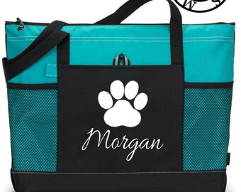 Personalized Veterinary Bag with Name, Veterinary Tote Bag, Doctor Bag, Heavy tote bag  zippered, Heavy canvas Carryall, Veterinary Bag