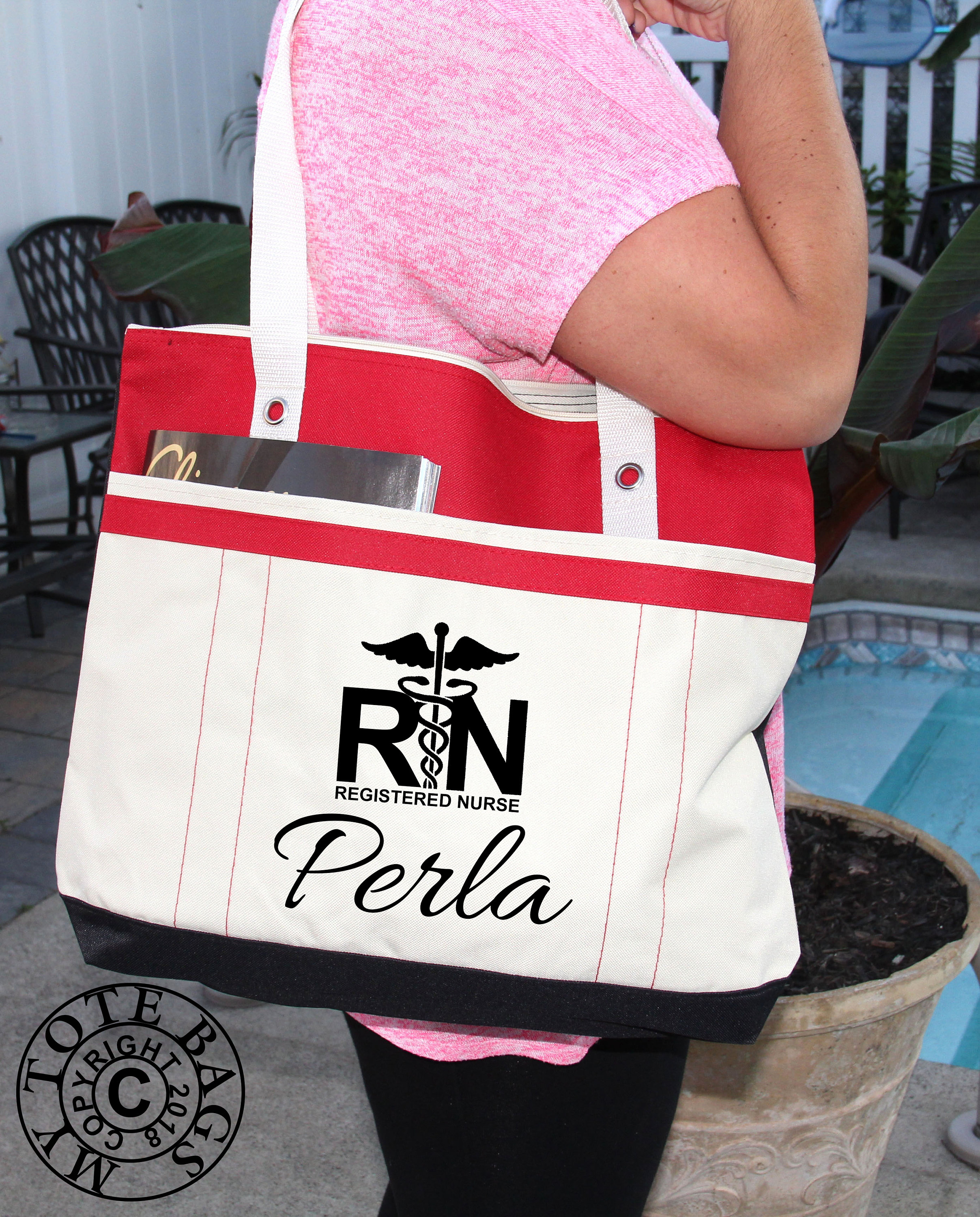 RN Bag Registered Nurse Bag Personalized Bag Nurse Bag Etsy
